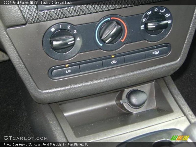 Black / Charcoal Black 2007 Ford Fusion SE V6