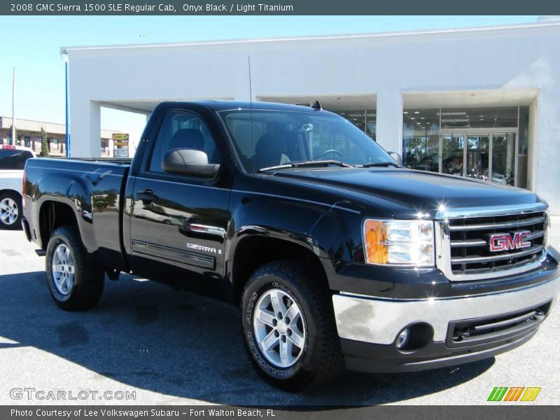 Onyx Black / Light Titanium 2008 GMC Sierra 1500 SLE Regular Cab