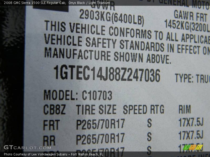Onyx Black / Light Titanium 2008 GMC Sierra 1500 SLE Regular Cab