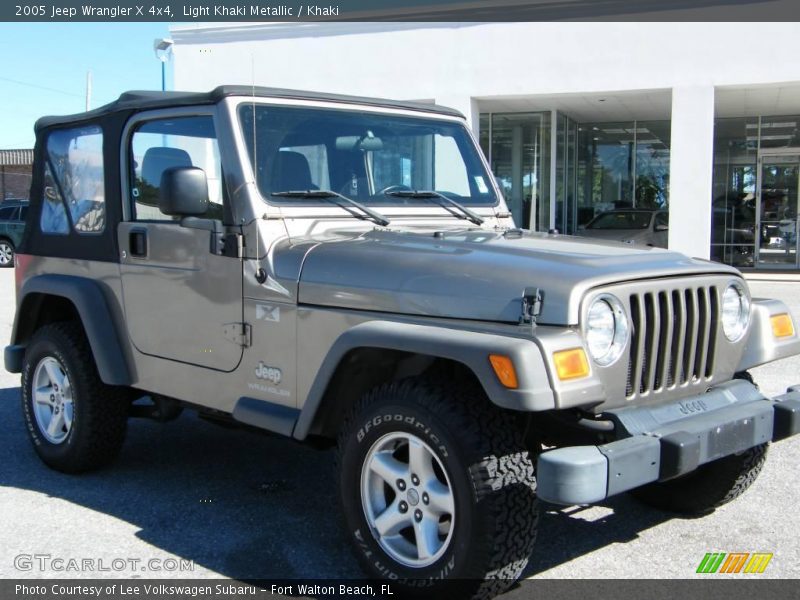 Light Khaki Metallic / Khaki 2005 Jeep Wrangler X 4x4
