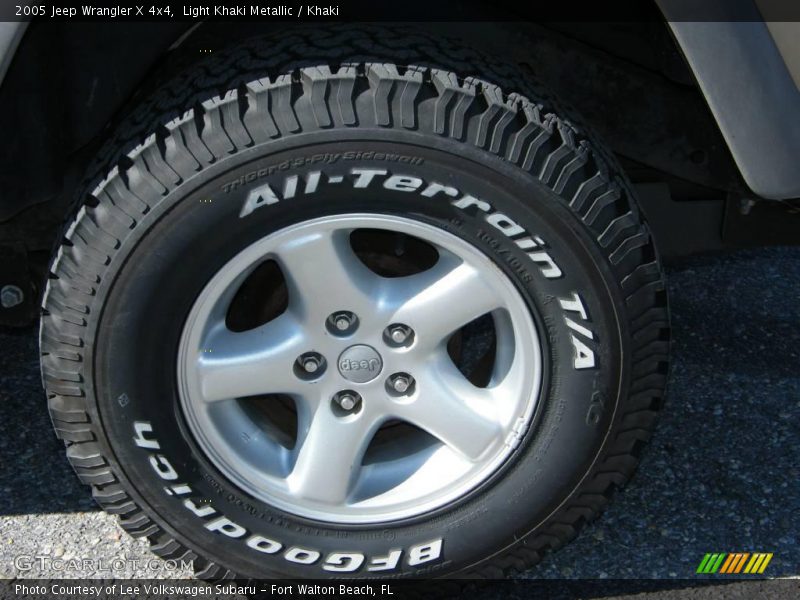 Light Khaki Metallic / Khaki 2005 Jeep Wrangler X 4x4