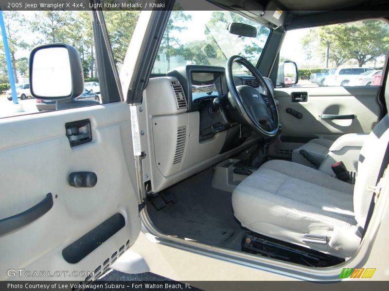 Light Khaki Metallic / Khaki 2005 Jeep Wrangler X 4x4