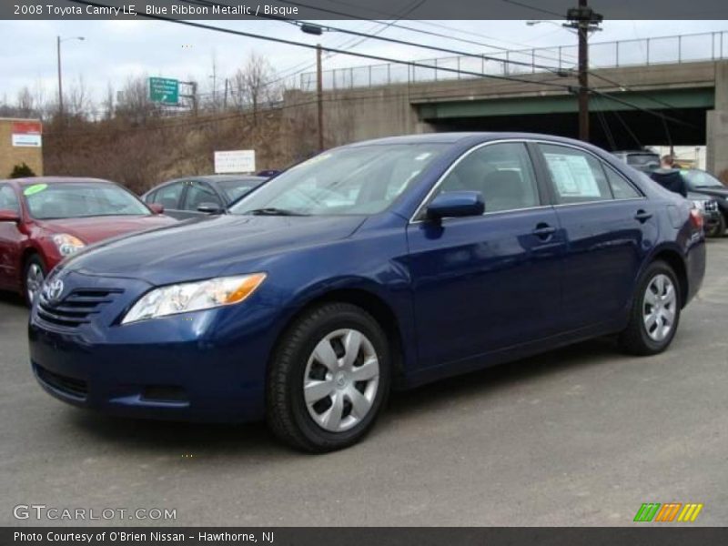 Blue Ribbon Metallic / Bisque 2008 Toyota Camry LE