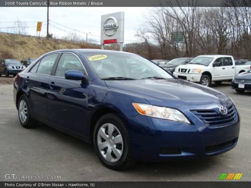 Blue Ribbon Metallic / Bisque 2008 Toyota Camry LE