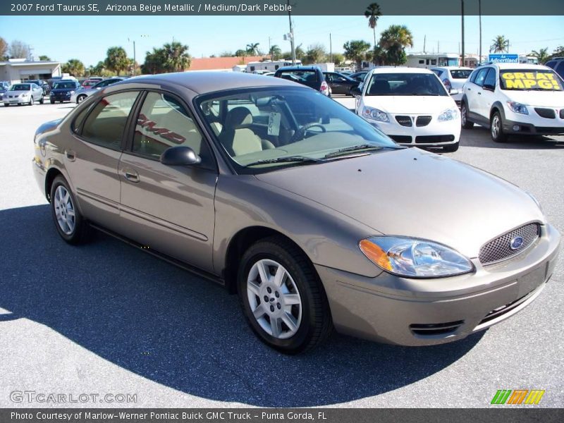 Arizona Beige Metallic / Medium/Dark Pebble 2007 Ford Taurus SE