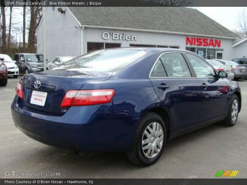 Blue Ribbon Metallic / Bisque 2008 Toyota Camry LE