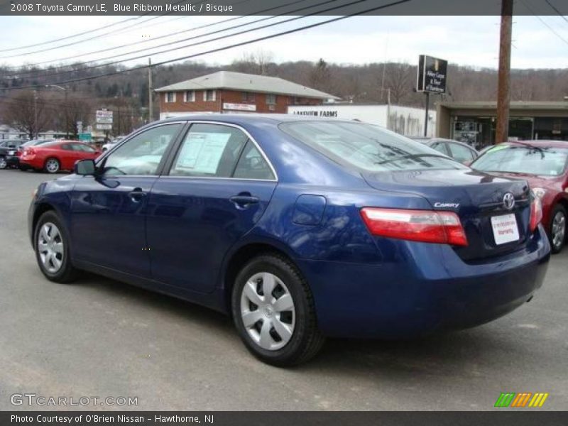 Blue Ribbon Metallic / Bisque 2008 Toyota Camry LE