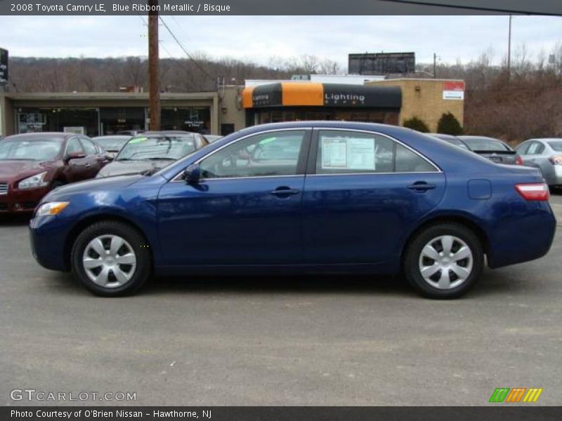 Blue Ribbon Metallic / Bisque 2008 Toyota Camry LE