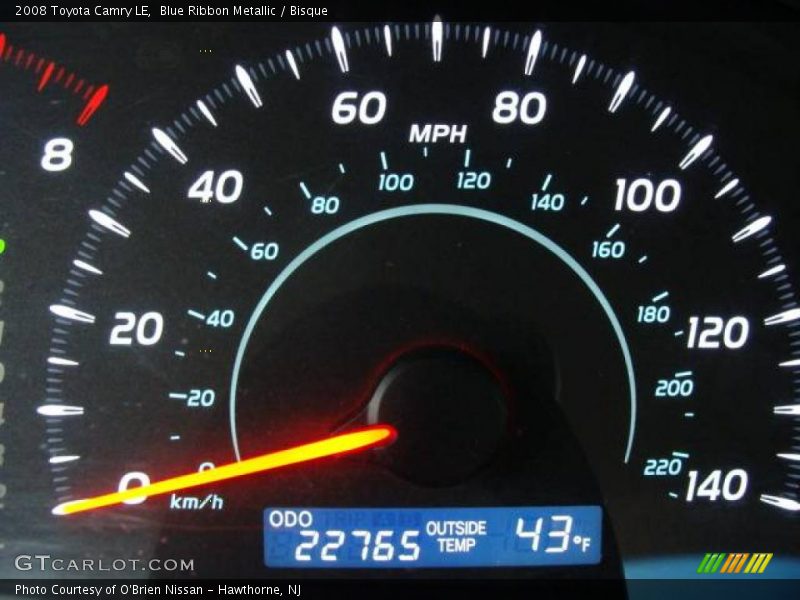 Blue Ribbon Metallic / Bisque 2008 Toyota Camry LE