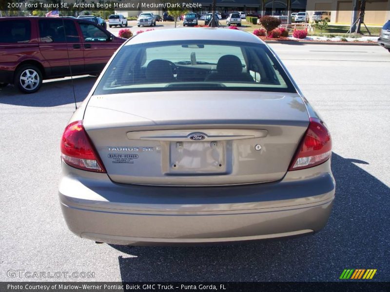 Arizona Beige Metallic / Medium/Dark Pebble 2007 Ford Taurus SE