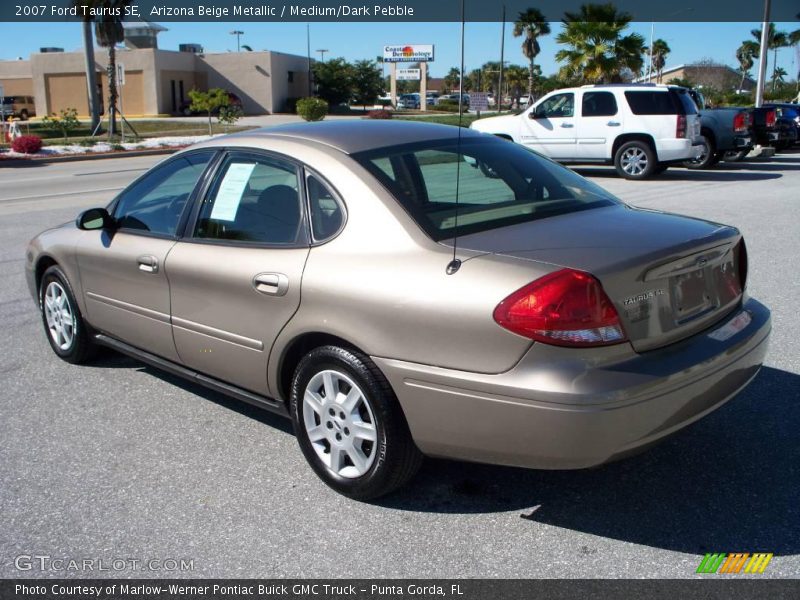 Arizona Beige Metallic / Medium/Dark Pebble 2007 Ford Taurus SE