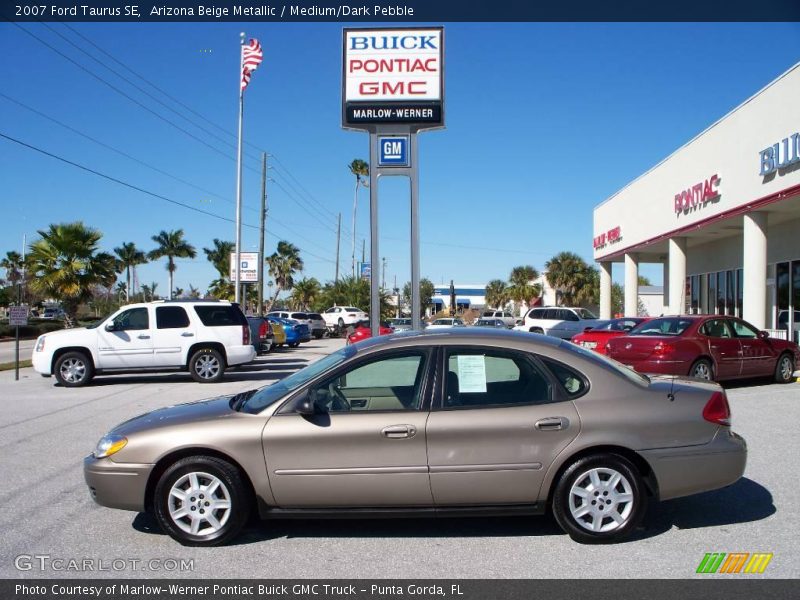 Arizona Beige Metallic / Medium/Dark Pebble 2007 Ford Taurus SE
