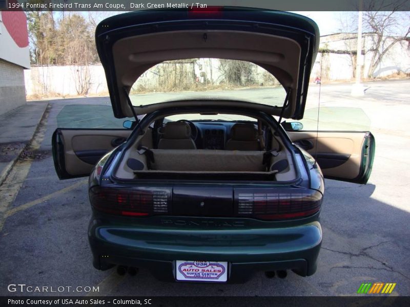 Dark Green Metallic / Tan 1994 Pontiac Firebird Trans Am Coupe