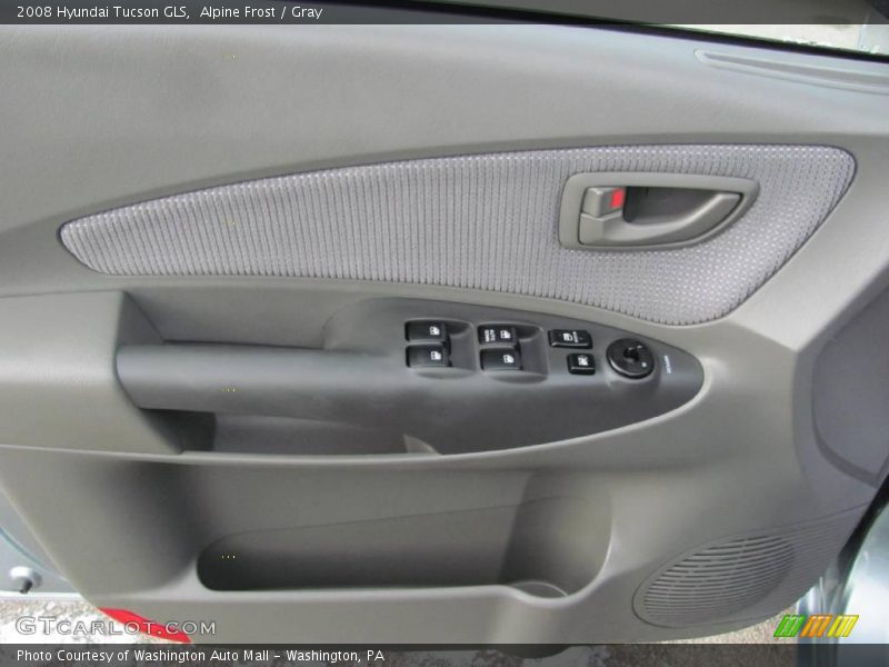 Alpine Frost / Gray 2008 Hyundai Tucson GLS