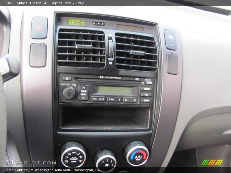Alpine Frost / Gray 2008 Hyundai Tucson GLS