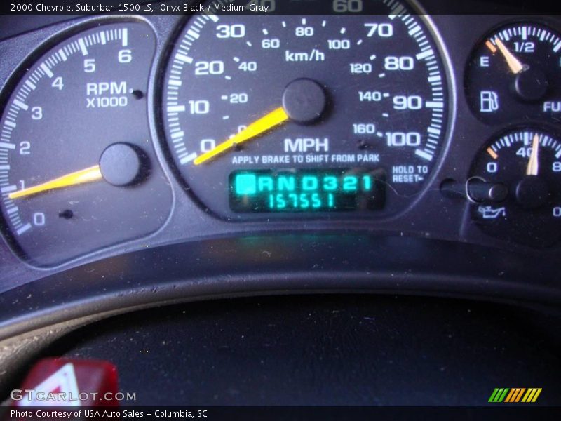 Onyx Black / Medium Gray 2000 Chevrolet Suburban 1500 LS