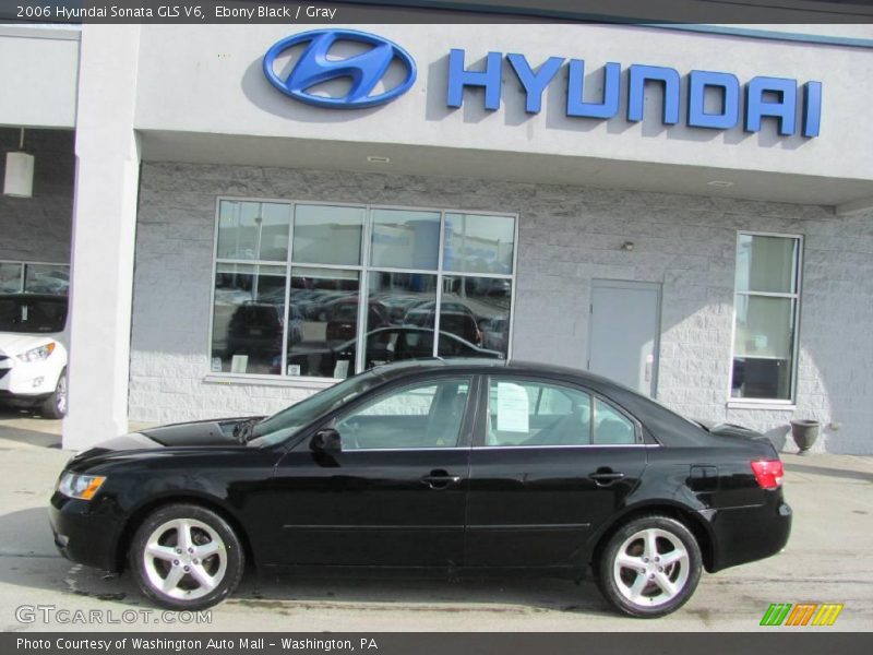Ebony Black / Gray 2006 Hyundai Sonata GLS V6