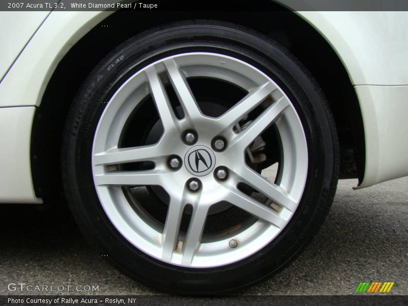 White Diamond Pearl / Taupe 2007 Acura TL 3.2