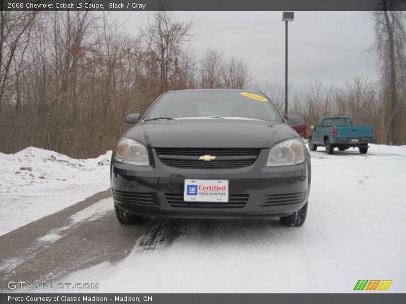 Black / Gray 2008 Chevrolet Cobalt LS Coupe