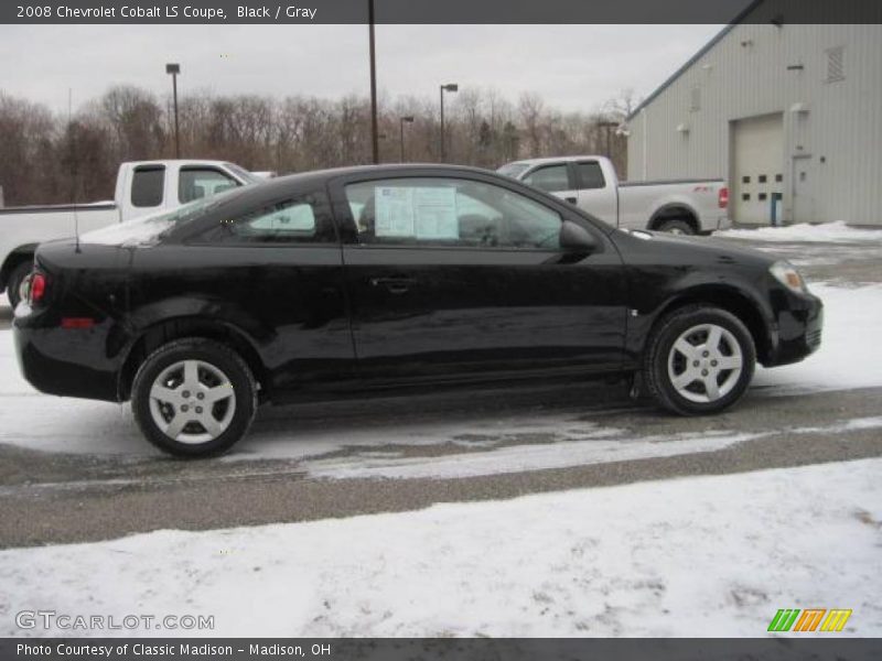 Black / Gray 2008 Chevrolet Cobalt LS Coupe