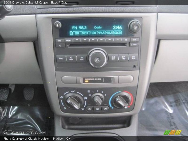 Black / Gray 2008 Chevrolet Cobalt LS Coupe
