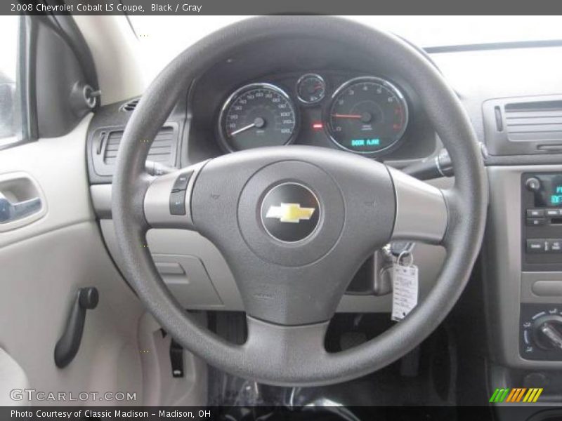 Black / Gray 2008 Chevrolet Cobalt LS Coupe