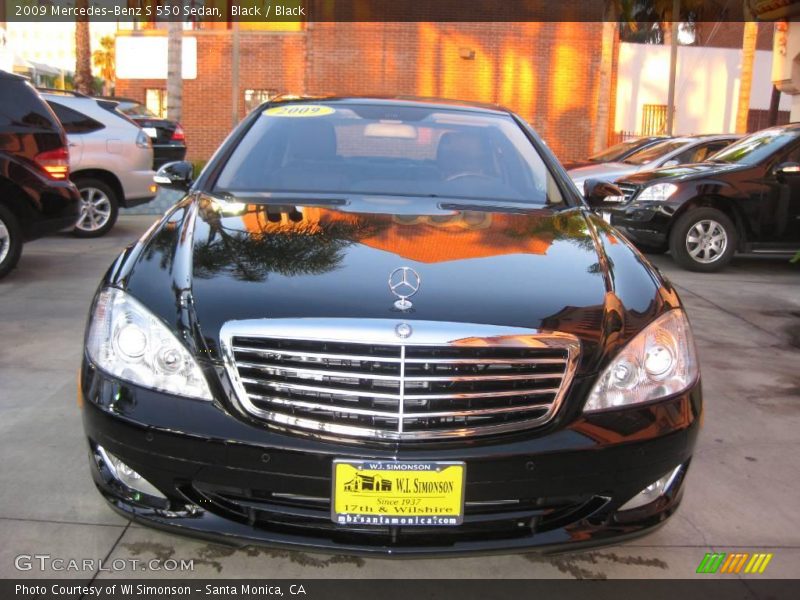 Black / Black 2009 Mercedes-Benz S 550 Sedan