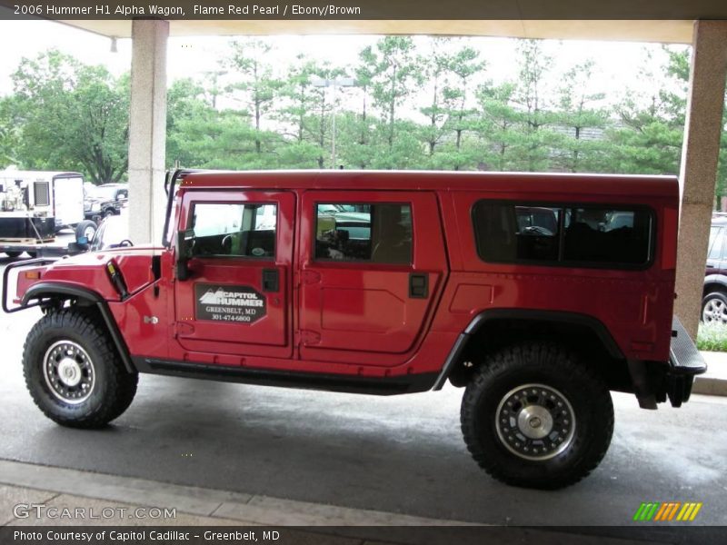 Flame Red Pearl / Ebony/Brown 2006 Hummer H1 Alpha Wagon