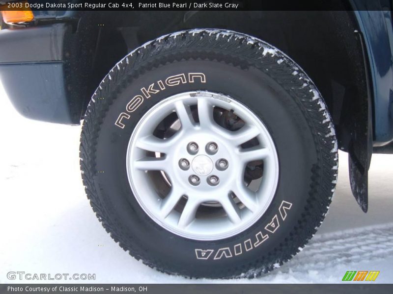 Patriot Blue Pearl / Dark Slate Gray 2003 Dodge Dakota Sport Regular Cab 4x4