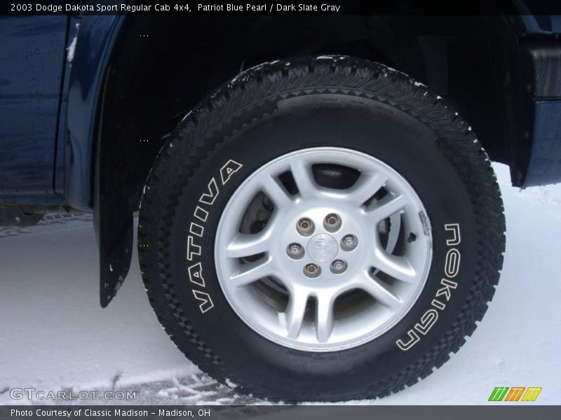 Patriot Blue Pearl / Dark Slate Gray 2003 Dodge Dakota Sport Regular Cab 4x4