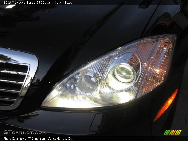 Black / Black 2009 Mercedes-Benz S 550 Sedan