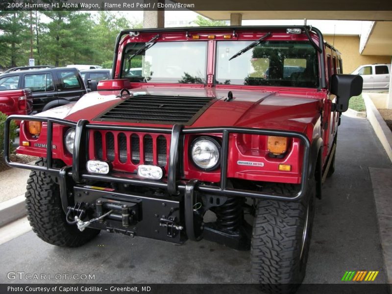 Flame Red Pearl / Ebony/Brown 2006 Hummer H1 Alpha Wagon