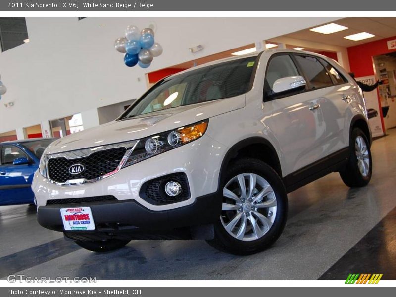 White Sand Beige / Beige 2011 Kia Sorento EX V6