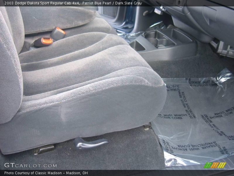 Patriot Blue Pearl / Dark Slate Gray 2003 Dodge Dakota Sport Regular Cab 4x4