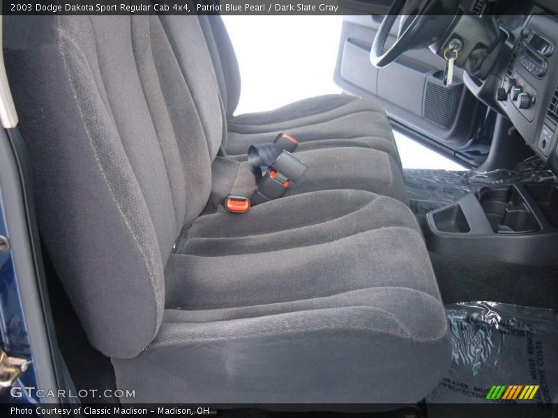 Patriot Blue Pearl / Dark Slate Gray 2003 Dodge Dakota Sport Regular Cab 4x4