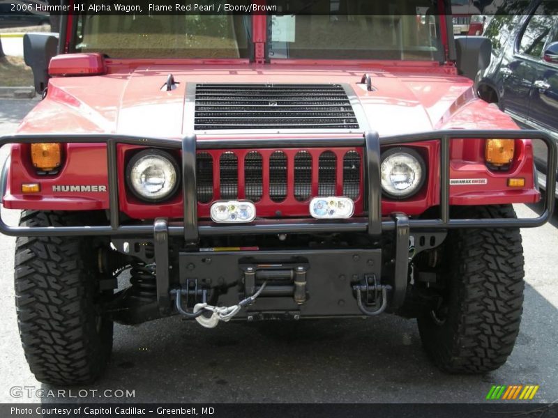 Flame Red Pearl / Ebony/Brown 2006 Hummer H1 Alpha Wagon