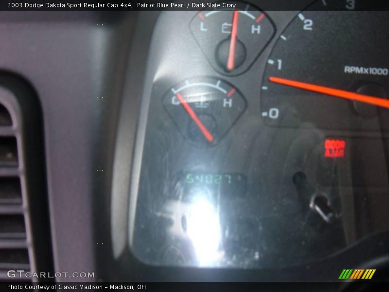 Patriot Blue Pearl / Dark Slate Gray 2003 Dodge Dakota Sport Regular Cab 4x4