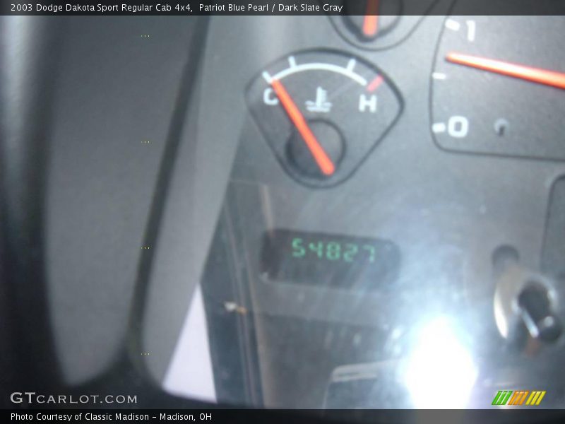 Patriot Blue Pearl / Dark Slate Gray 2003 Dodge Dakota Sport Regular Cab 4x4