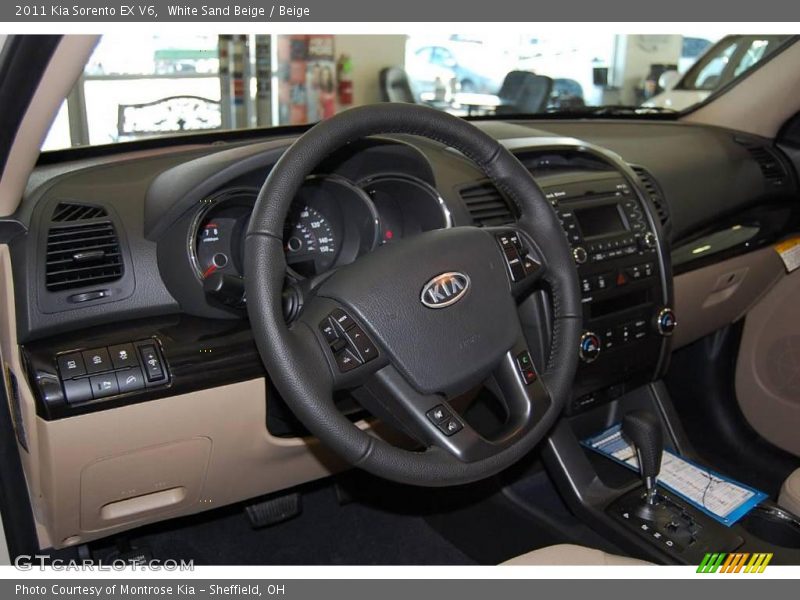 White Sand Beige / Beige 2011 Kia Sorento EX V6