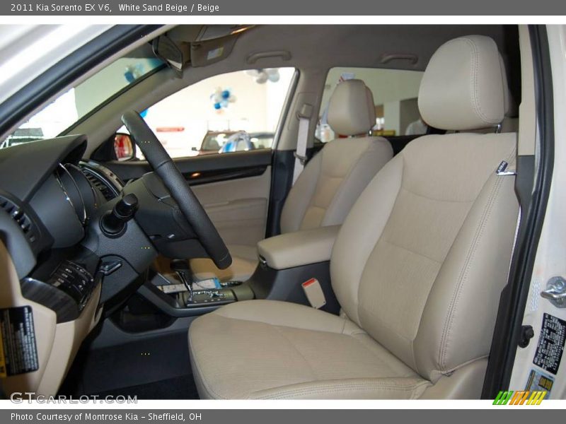 White Sand Beige / Beige 2011 Kia Sorento EX V6