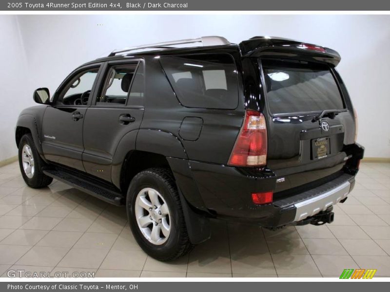 Black / Dark Charcoal 2005 Toyota 4Runner Sport Edition 4x4