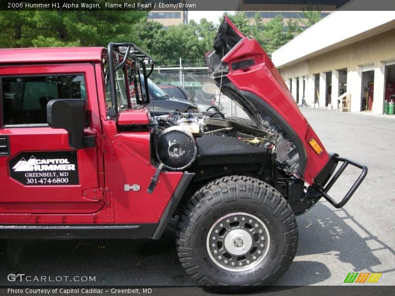 Flame Red Pearl / Ebony/Brown 2006 Hummer H1 Alpha Wagon