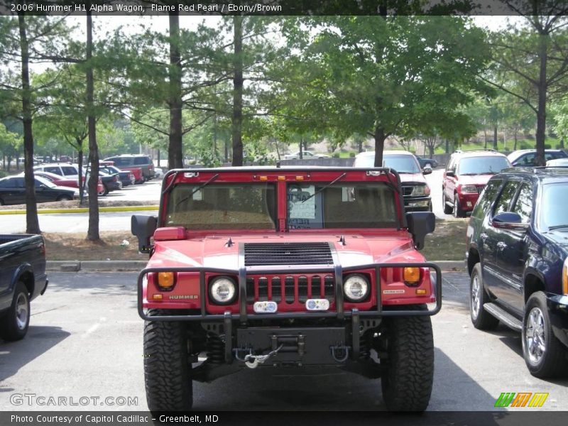 Flame Red Pearl / Ebony/Brown 2006 Hummer H1 Alpha Wagon