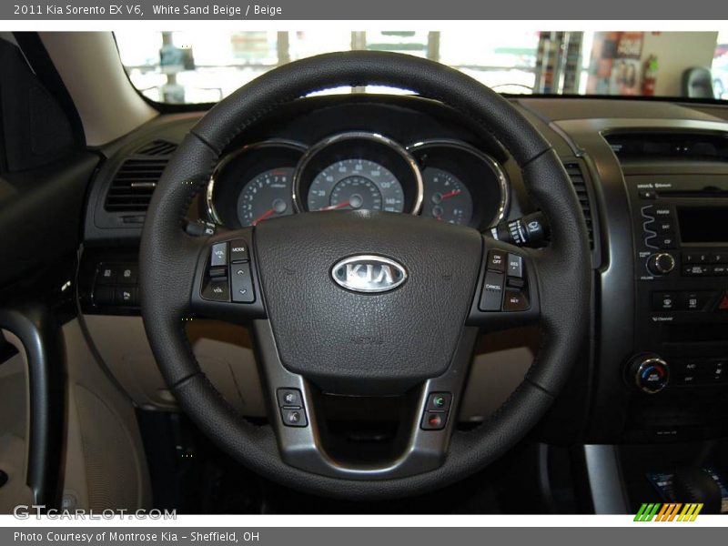 White Sand Beige / Beige 2011 Kia Sorento EX V6