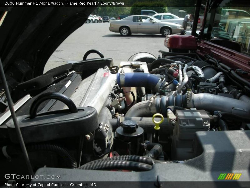Flame Red Pearl / Ebony/Brown 2006 Hummer H1 Alpha Wagon