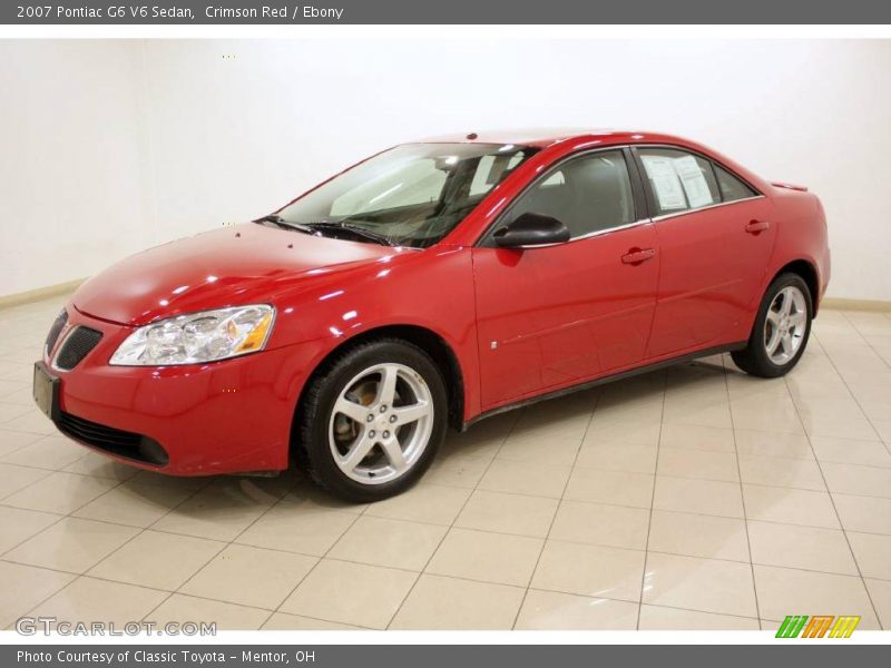 Crimson Red / Ebony 2007 Pontiac G6 V6 Sedan