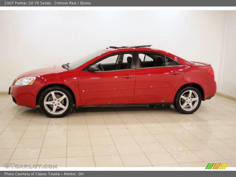 Crimson Red / Ebony 2007 Pontiac G6 V6 Sedan