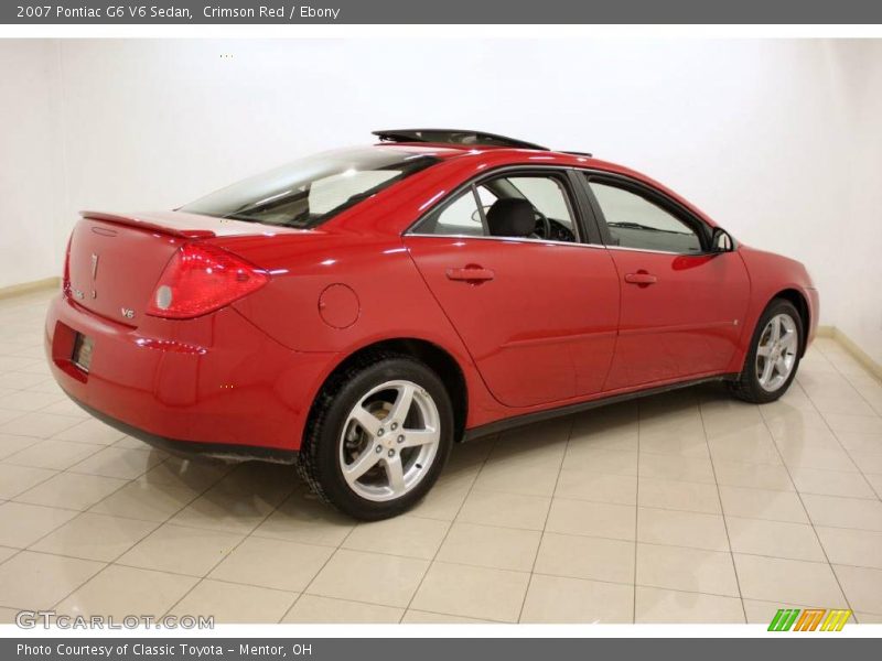 Crimson Red / Ebony 2007 Pontiac G6 V6 Sedan