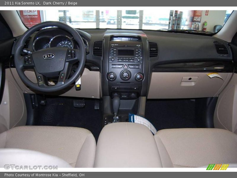 Dark Cherry / Beige 2011 Kia Sorento LX