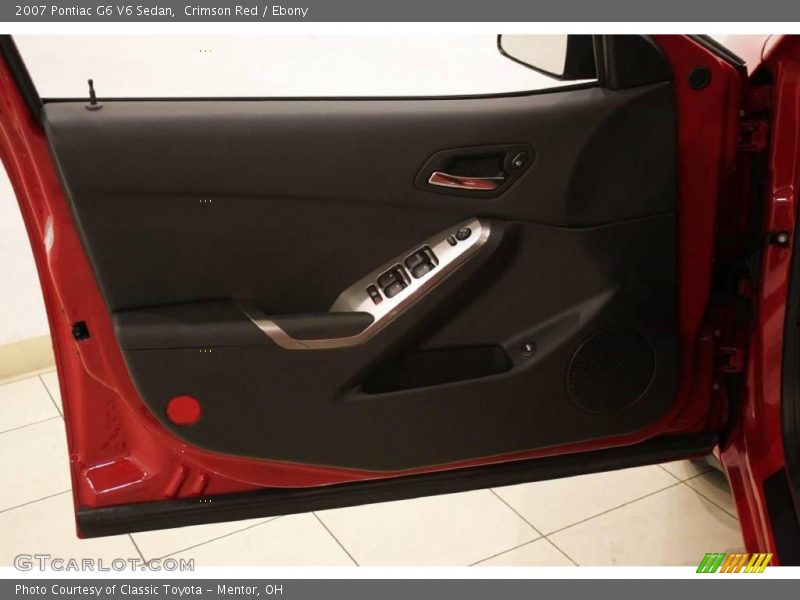 Crimson Red / Ebony 2007 Pontiac G6 V6 Sedan
